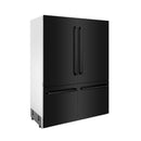 ZLINE 60 in. 32.2 cu. ft. Built-In 4-Door French Door Refrigerator with Internal Water and Ice Dispenser in Black Stainless Steel (RBIV-BS-60) - MyBBQDirect