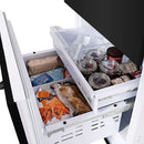 ZLINE 30 in. 16.1 cu. ft. Built-In 2-Door Bottom Freezer Refrigerator with Internal Water and Ice Dispenser in Black Stainless Steel (RBIV-BS-30) - MyBBQDirect