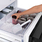 ZLINE 30 in. 16.1 cu. ft. Built-In 2-Door Bottom Freezer Refrigerator with Internal Water and Ice Dispenser in Black Stainless Steel (RBIV-BS-30) - MyBBQDirect