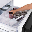 ZLINE 30 in. 16.1 cu. ft. Built-In 2-Door Bottom Freezer Refrigerator with Internal Water and Ice Dispenser in Black Stainless Steel (RBIV-BS-30) - MyBBQDirect