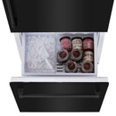 ZLINE 30 in. 16.1 cu. ft. Built-In 2-Door Bottom Freezer Refrigerator with Internal Water and Ice Dispenser in Black Stainless Steel (RBIV-BS-30) - MyBBQDirect
