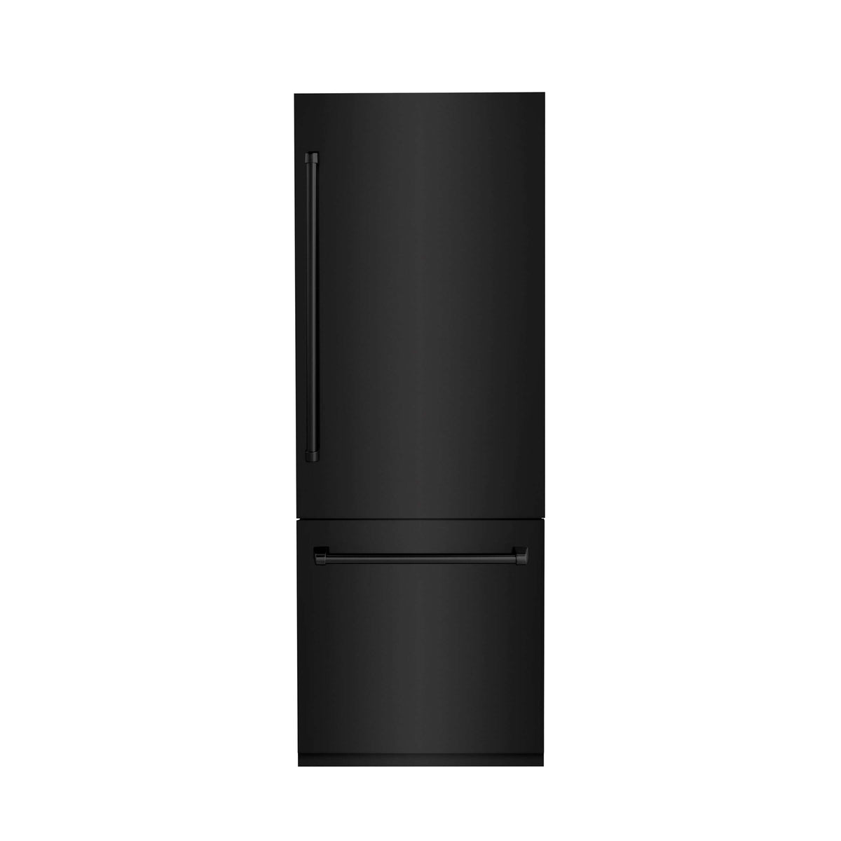 ZLINE 30 in. 16.1 cu. ft. Built-In 2-Door Bottom Freezer Refrigerator with Internal Water and Ice Dispenser in Black Stainless Steel (RBIV-BS-30) - MyBBQDirect