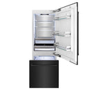 ZLINE 30 in. 16.1 cu. ft. Built-In 2-Door Bottom Freezer Refrigerator with Internal Water and Ice Dispenser in Black Stainless Steel (RBIV-BS-30) - MyBBQDirect