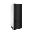 ZLINE 30 in. 16.1 cu. ft. Built-In 2-Door Bottom Freezer Refrigerator with Internal Water and Ice Dispenser in Black Stainless Steel (RBIV-BS-30) - MyBBQDirect