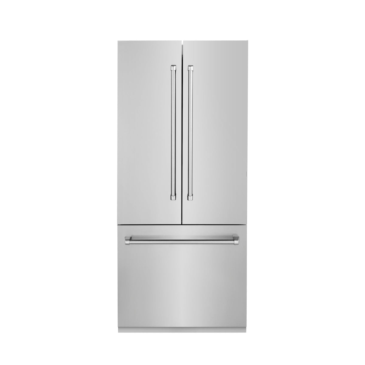 ZLINE 36 in. 19.6 cu. ft. Built-In 3-Door French Door Refrigerator with Internal Water and Ice Dispenser in Stainless Steel (RBIV-304-36) - MyBBQDirect