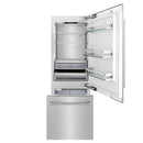 ZLINE 30 in. 16.1 cu. ft. Built-In 2-Door Bottom Freezer Refrigerator with Internal Water and Ice Dispenser in Stainless Steel (RBIV-304-30)
