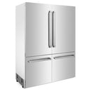ZLINE 60 in. 32.2 cu. ft. Built-In 4-Door French Door Refrigerator with Internal Water and Ice Dispenser in Stainless Steel (RBIV-304-60) - MyBBQDirect