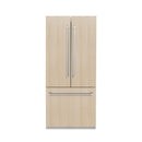 ZLINE 36 in. 19.6 cu. Ft. Panel Ready Built-In 3-Door French Door Refrigerator with Internal Water and Ice Dispenser (RBIV-36)