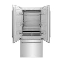 ZLINE 36 in. 19.6 cu. Ft. Panel Ready Built-In 3-Door French Door Refrigerator with Internal Water and Ice Dispenser (RBIV-36)