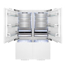 ZLINE 60 in. 32.2 cu. Ft. Panel Ready Built-In 4-Door French Door Refrigerator with Internal Water and Ice Dispenser (RBIV-60) - MyBBQDirect