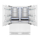 ZLINE 60 in. 32.2 cu. Ft. Panel Ready Built-In 4-Door French Door Refrigerator with Internal Water and Ice Dispenser (RBIV-60) - MyBBQDirect
