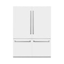 ZLINE 60 in. 32.2 cu. ft. Built-In 4-Door French Door Refrigerator with Internal Water and Ice Dispenser in White Matte (RBIV-WM-60)