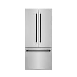 ZLINE 36 in. Autograph Edition 19.6 cu. ft. Built-in 2-Door Bottom Freezer Refrigerator with Internal Water and Ice Dispenser in Stainless Steel with Matte Black Accents (RBIVZ-304-36-MB) - MyBBQDirect