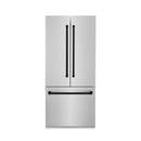 ZLINE 36 in. Autograph Edition 19.6 cu. ft. Built-in 2-Door Bottom Freezer Refrigerator with Internal Water and Ice Dispenser in Stainless Steel with Matte Black Accents (RBIVZ-304-36-MB) - MyBBQDirect