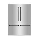 ZLINE 60 in. Autograph Edition 32.2 cu. ft. Built-in 4-Door French Door Refrigerator with Internal Water and Ice Dispenser in Stainless Steel with Matte Black Accents (RBIVZ-304-60-MB) - MyBBQDirect