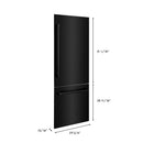 Panels & Handles Only- ZLINE 30 in. Refrigerator Panels in Black Stainless Steel for a 30 in. Buit-in Refrigerator (RPBIV-BS-30)