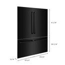 Panels & Handles Only- ZLINE 60 in. Refrigerator Panels in Black Stainless Steel for a 60 in. Built-in Refrigerator (RPBIV-BS-60) - MyBBQDirect