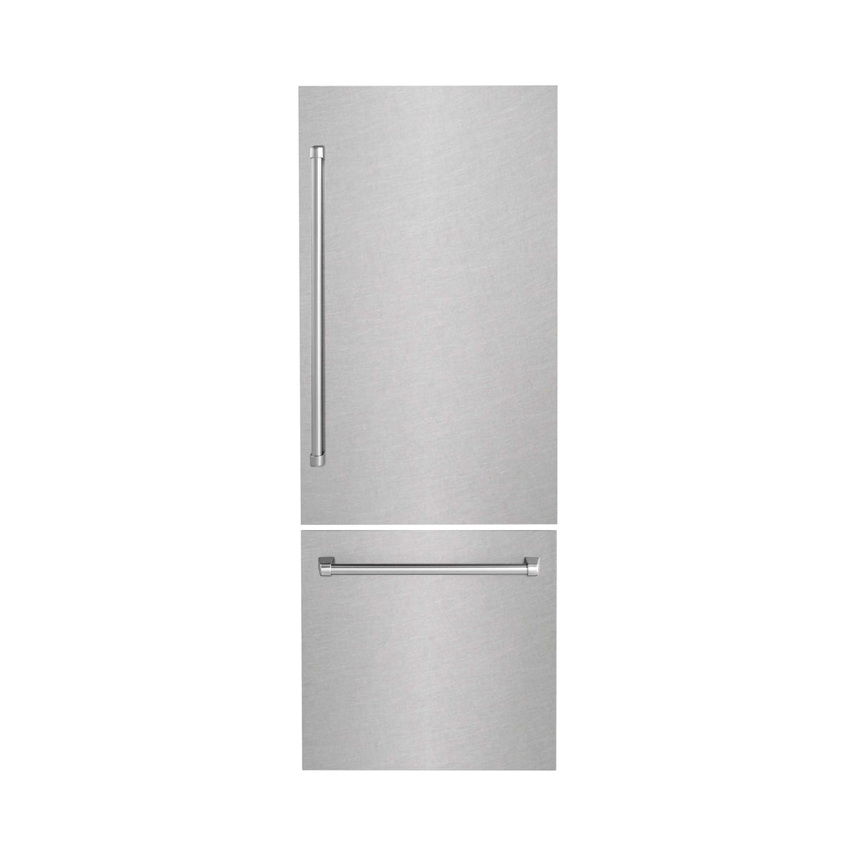 Panels & Handles Only- ZLINE 30 in. Refrigerator Panels in Fingerprint Resistant Stainless Steel for a 30 in. Buit-in Refrigerator (RPBIV-SN-30) - MyBBQDirect
