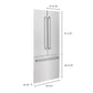 Panels & Handles Only- ZLINE 36 in. Refrigerator Panels in Fingerprint Resistant Stainless Steel for a 36 in. Built-in Refrigerator (RPBIV-SN-36)