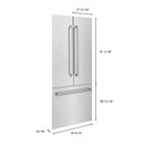 Panels & Handles Only- ZLINE 36 in. Refrigerator Panels in Fingerprint Resistant Stainless Steel for a 36 in. Built-in Refrigerator (RPBIV-SN-36)
