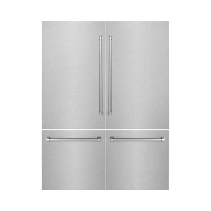 Panels & Handles Only- ZLINE 60 in. Refrigerator Panels in Fingerprint Resistant Stainless Steel for a 60 in. Built-in Refrigerator (RPBIV-SN-60)