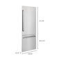 Panels & Handles Only- ZLINE 30 in. Refrigerator Panels in Stainless Steel for a 30 in. Buit-in Refrigerator (RPBIV-304-30)