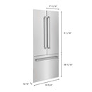 Panels & Handles Only- ZLINE 36 in. Refrigerator Panels in Stainless Steel for a 36 in. Built-in Refrigerator (RPBIV-304-36) - MyBBQDirect
