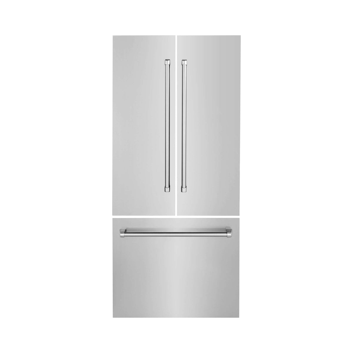 Panels & Handles Only- ZLINE 36 in. Refrigerator Panels in Stainless Steel for a 36 in. Built-in Refrigerator (RPBIV-304-36) - MyBBQDirect
