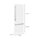Panels & Handles Only- ZLINE 30 in. Refrigerator Panels in White Matte for a 30 in. Buit-in Refrigerator (RPBIV-WM-30)