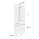 Panels & Handles Only- ZLINE 36 in. Refrigerator Panels in White Matte for a 36 in. Built-in Refrigerator (RPBIV-WM-36) - MyBBQDirect