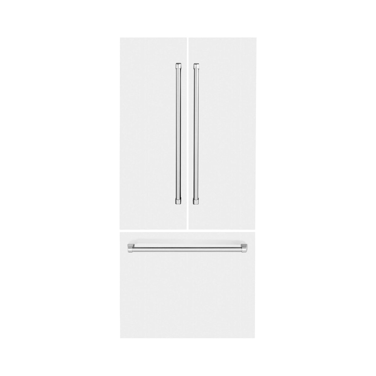 Panels & Handles Only- ZLINE 36 in. Refrigerator Panels in White Matte for a 36 in. Built-in Refrigerator (RPBIV-WM-36) - MyBBQDirect