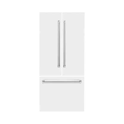 Panels & Handles Only- ZLINE 36 in. Refrigerator Panels in White Matte for a 36 in. Built-in Refrigerator (RPBIV-WM-36) - MyBBQDirect