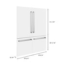 Panels & Handles Only- ZLINE 60 in. Refrigerator Panels in White Matte for a 60 in. Built-in Refrigerator (RPBIV-WM-60)