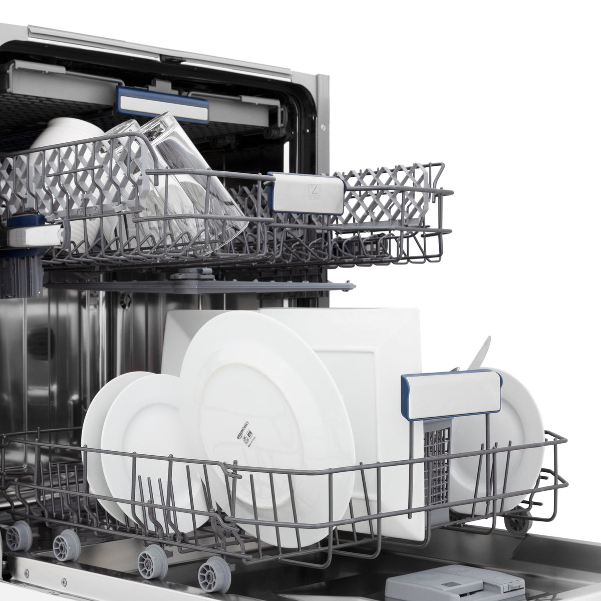 ZLINE 24 in. Tallac Series 3rd Rack Dishwasher in Custom Panel Ready with Stainless Steel Tub, 51dBa (DWV-24) - MyBBQDirect