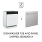 ZLINE Autograph Edition 18” Compact 3rd Rack Top Control Dishwasher in Fingerprint Resistant Stainless Steel with Accent Handle, 51dBa (DWVZ-SN-18)