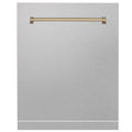 ZLINE 24 in. Autograph Edition Monument Dishwasher Panel with Champagne Bronze Handle in Color Options (DPMTZ-24-CB) - MyBBQDirect