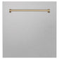 ZLINE 24 in. Autograph Edition Monument Dishwasher Panel with Champagne Bronze Handle in Color Options (DPMTZ-24-CB) - MyBBQDirect