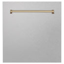 ZLINE 24 in. Autograph Edition Monument Dishwasher Panel with Champagne Bronze Handle in Color Options (DPMTZ-24-CB) - MyBBQDirect