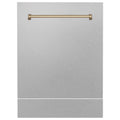 ZLINE 24 in. Autograph Edition Tallac Dishwasher Panel with Champagne Bronze Handle and Color Options (DPVZ-24-CB) - MyBBQDirect