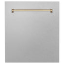 ZLINE 24 in. Autograph Edition Tallac Dishwasher Panel with Champagne Bronze Handle and Color Options (DPVZ-24-CB) - MyBBQDirect