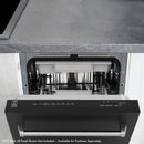 ZLINE 18 in. Tallac Series 3rd Rack Top Control Dishwasher in Custom Panel Ready with Stainless Steel Tub, 51dBa (DWV-18) - MyBBQDirect