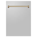 ZLINE 18 in. Autograph Edition Tallac Dishwasher Panel in Stainless Steel with Accent Handle (DPVZ-304-18) - MyBBQDirect