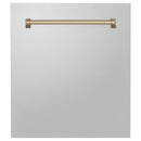 ZLINE 24 in. Autograph Edition Tallac Dishwasher Panel with Champagne Bronze Handle and Color Options (DPVZ-24-CB) - MyBBQDirect