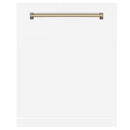 ZLINE 24 in. Autograph Edition Monument Dishwasher Panel with Champagne Bronze Handle in Color Options (DPMTZ-24-CB) - MyBBQDirect