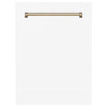 ZLINE 24 in. Autograph Edition Tallac Dishwasher Panel with Champagne Bronze Handle and Color Options (DPVZ-24-CB) - MyBBQDirect