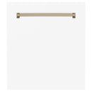 ZLINE 24 in. Autograph Edition Tallac Dishwasher Panel with Champagne Bronze Handle and Color Options (DPVZ-24-CB) - MyBBQDirect