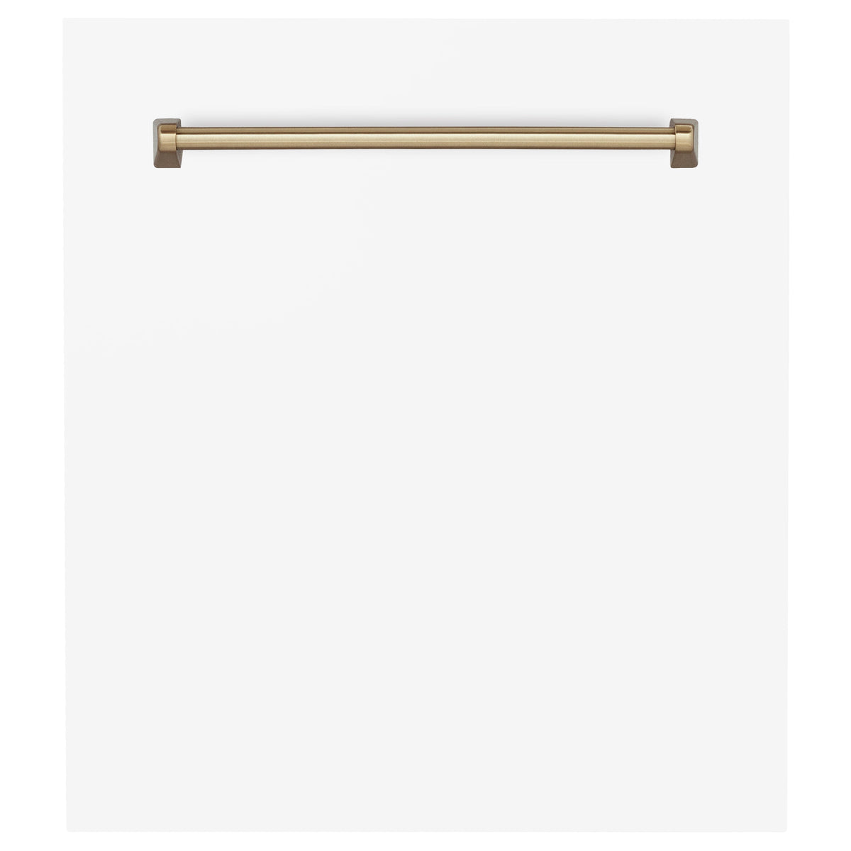 ZLINE 24 in. Autograph Edition Tallac Dishwasher Panel in White Matte with Accented Handle (DPVZ-WM-24) - MyBBQDirect