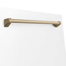 ZLINE 24 in. Autograph Edition Tallac Dishwasher Panel in White Matte with Accented Handle (DPVZ-WM-24) - MyBBQDirect