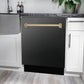 ZLINE Autograph Edition 24 in. 3rd Rack Top Control Tall Tub Dishwasher in Black Stainless Steel with Accent Handle, 51dBa (DWVZ-BS-24) - MyBBQDirect