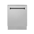 ZLINE Autograph Edition 24 in. 3rd Rack Top Control Tall Tub Dishwasher in Fingerprint Resistant Stainless Steel with Accent Handle, 51dBa (DWVZ-SN-24)